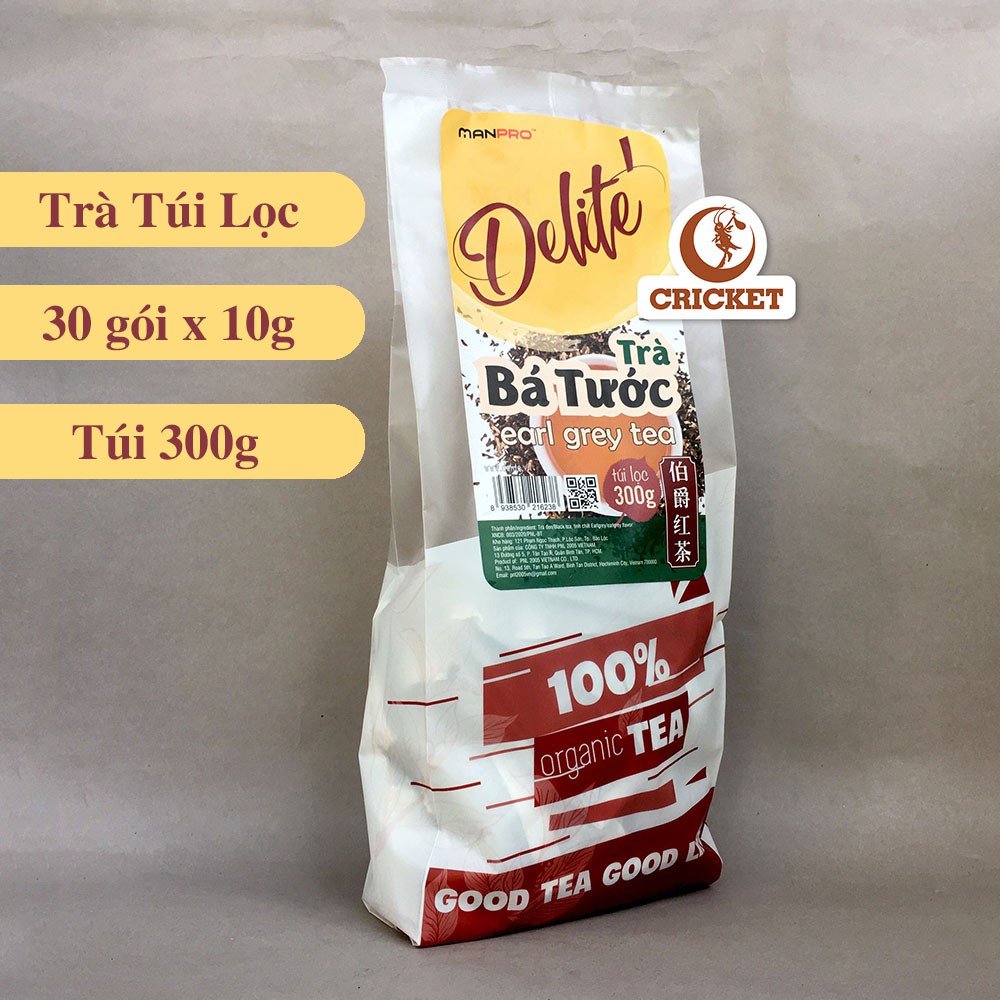 Trà Đen Bá Tước Túi Lọc CAO CẤP DELITE (300g) _ Nguyên liệu pha chế Trà Sữa nhanh & thơm ngon tuyệt hảo