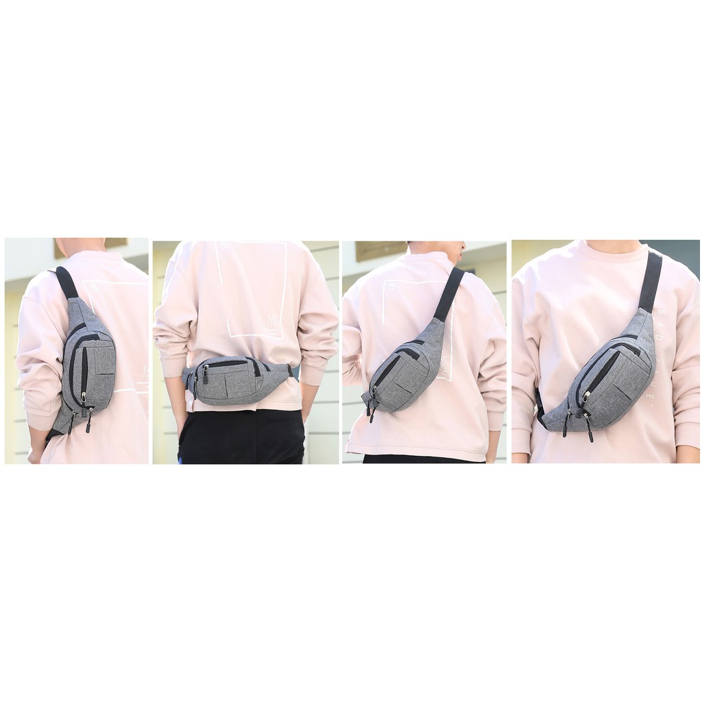 ⚡️Gía Rẻ Nhất - Túi Đeo Chéo nam nữ vải canvas ko thấm nước - túi bao tử, đeo hông, ví ngang, túi messenger | BigBuy360 - bigbuy360.vn