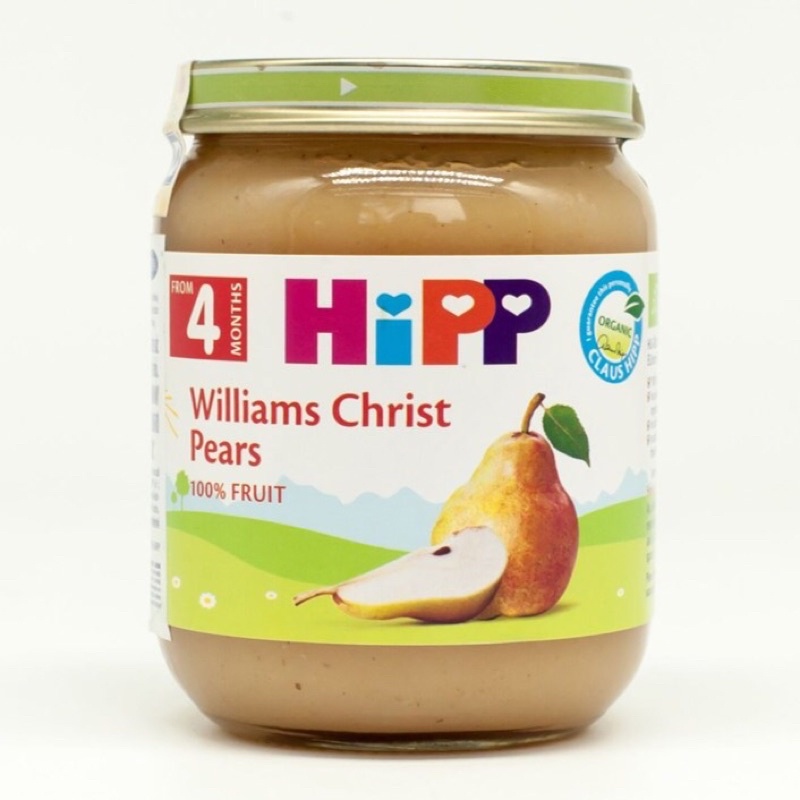 Thức ăn dinh dưỡng đóng lọ HiPP 125g lê Williams cho bé