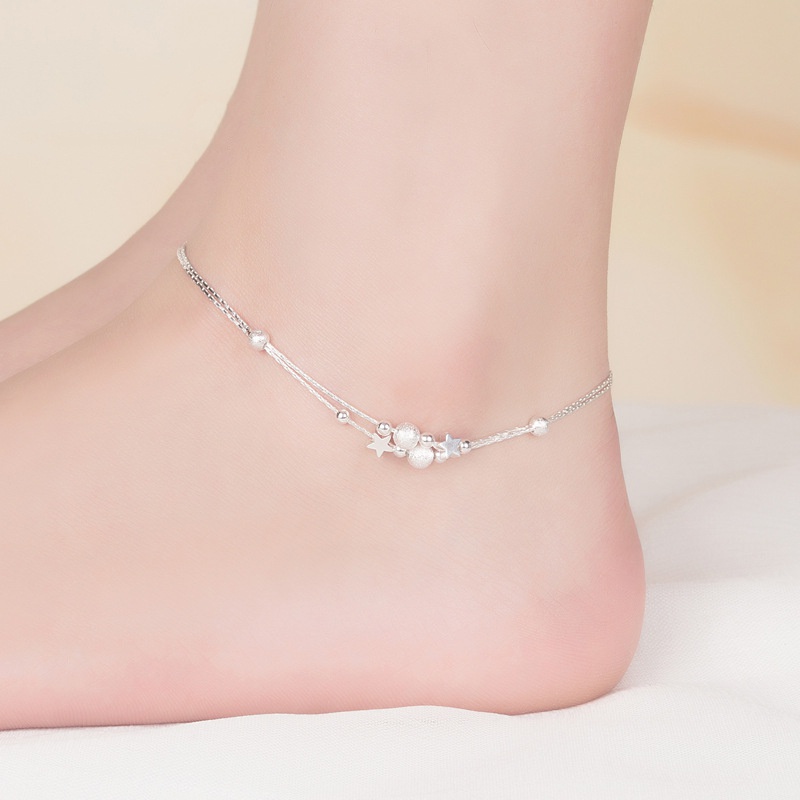 Bộ lắc chân lắc tay bạc S925 xinh xắn - LTC27