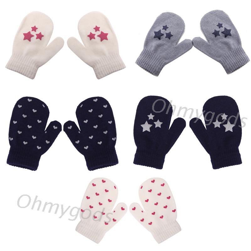 OMG Găng Tay Len Ấm Áp Xinh Xắn Dành Cho Bé