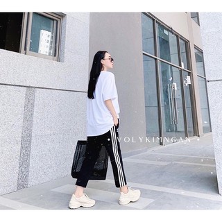 Bộ thể thao nữ phối sọc