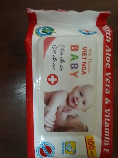 Giấy ướt Baby Thiên Phúc mềm mịn an toàn cho da gói 100 tờ
