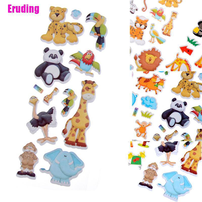 Hình Dán Động Vật 3d Đáng Yêu