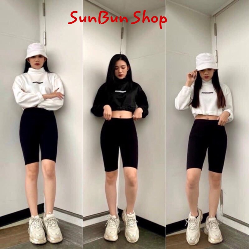 Quần Legging Cuộn Mác Tím Siêu Hót Hít