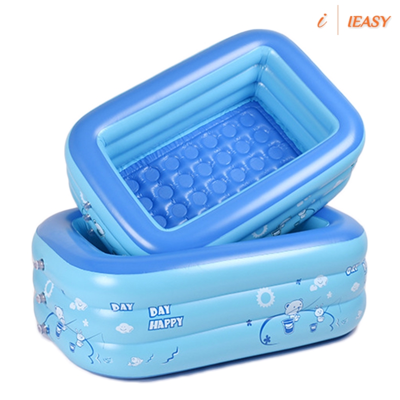 PVC Rectangular Inflatable Baby Swimming Pool Home Courtyard Garden Kid Swimming Pool