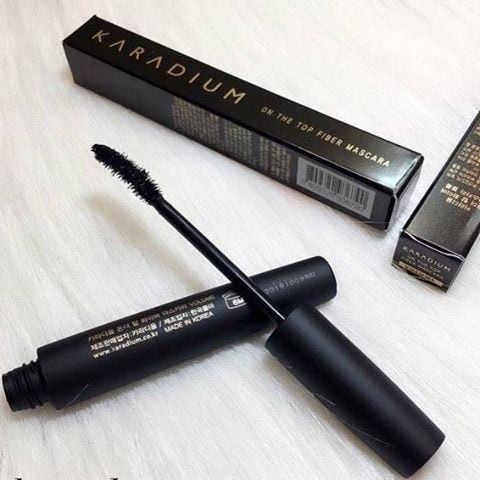 Mascara chống trôi Karadium cong dài dày mi On the Top Fiber Hàn Quốc
