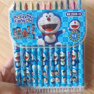 VỈ BÚT SÁP VẶN TÔ MÀU 12 MÀU