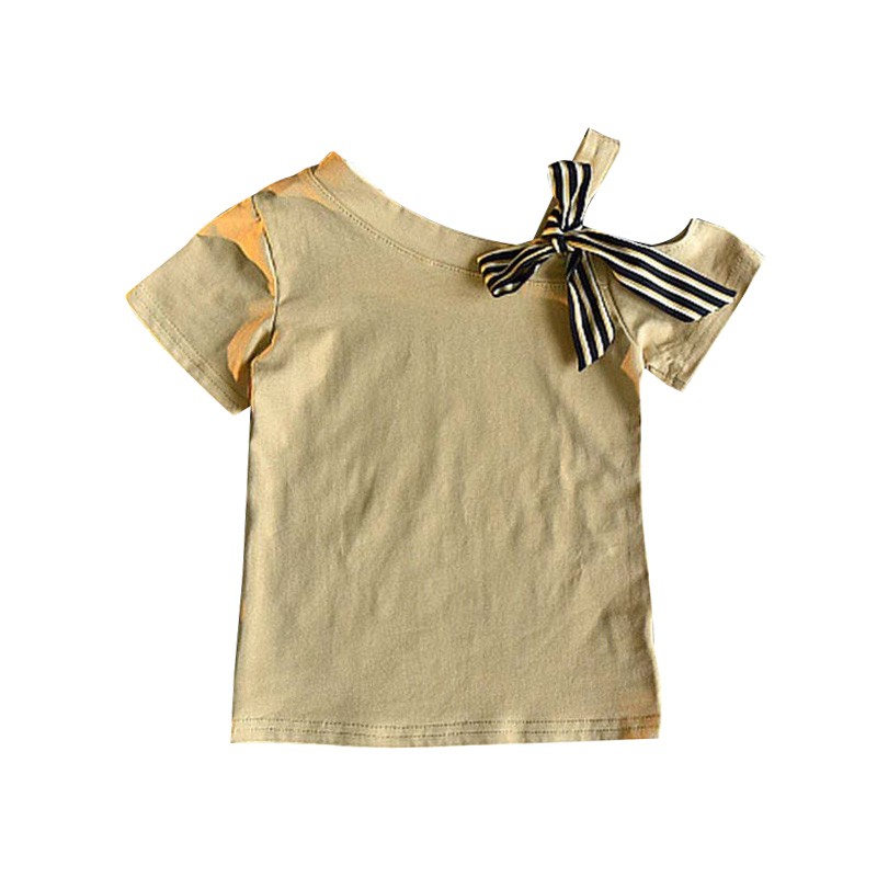 Bộ áo thun tay ngắn + quần short thời trang dễ thương cho bé gái