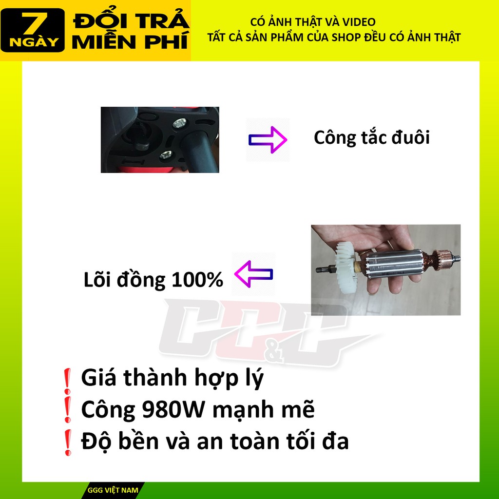 [Cho thử máy] Máy mài góc, máy cắt sắt, cắt gạch cầm tay đa năng 9553 - Lõi đồng 100% công suất 850w