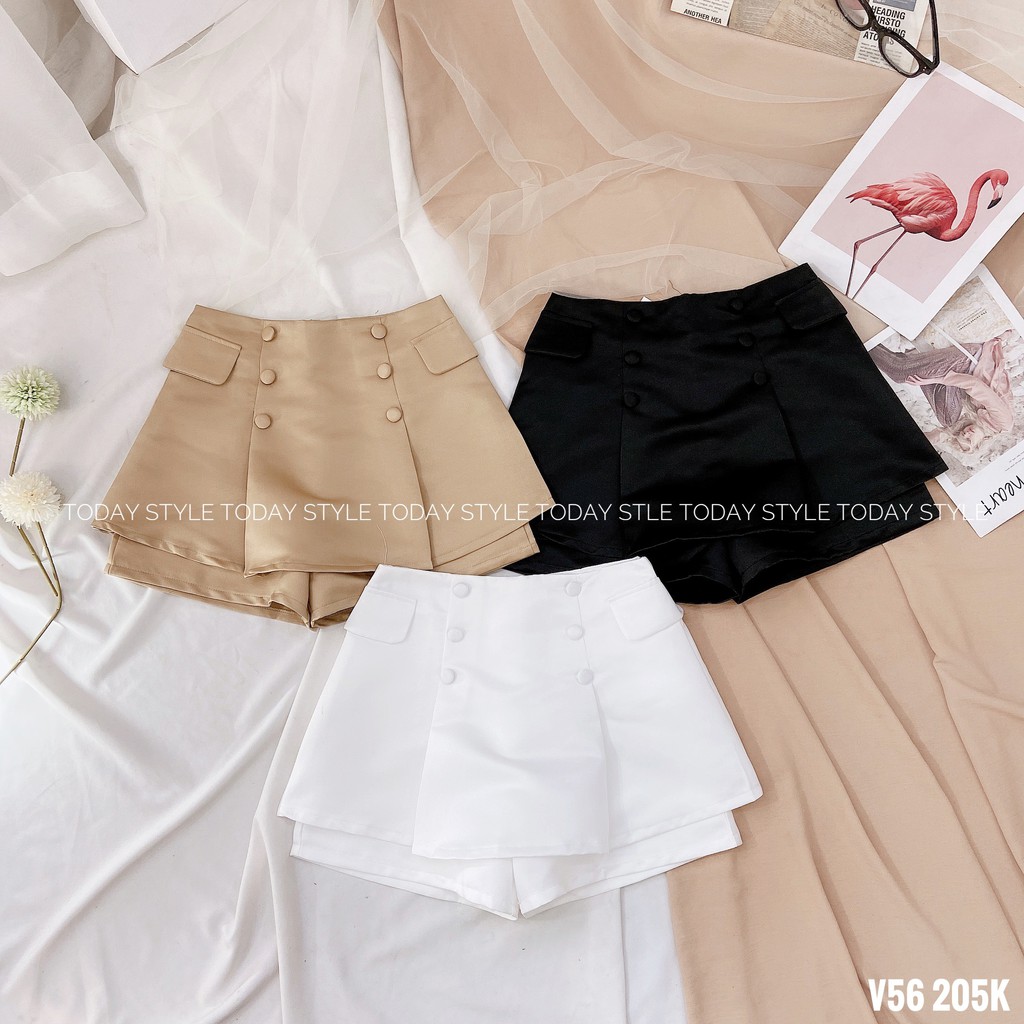 Chân váy có lót quần bên trong Today Style vải dày dặn V56