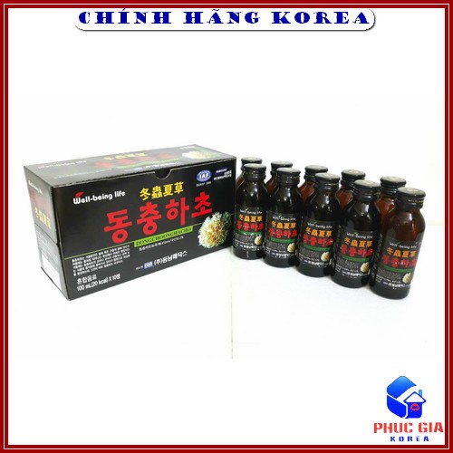 [ Giá Sỉ 1 chai ] Nước Đông Trùng Hạ Thảo Hàn Quốc 100ml