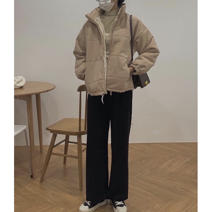Áo khoác trần bông ấm phong cách Hàn Quốc Aimee closet