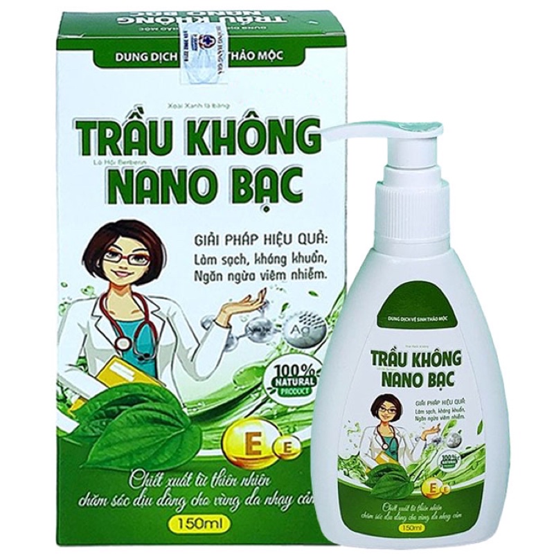 Dung dịch trầu không nano bạc thảo dược thiên nhiên lành tính hàng chuẩn