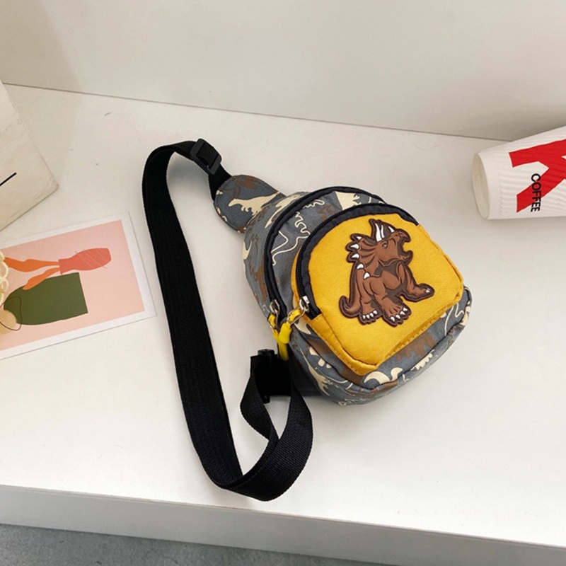 Túi Đeo Chéo Ngực Đựng Điện Thoại Hình Khủng Long Đáng Yêu Thời Trang Cho Bé Trai Và Gái