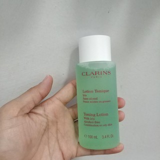 Toner Clarins cho da dầu và hỗn hợp Clarins Toning Lotion With Iris Alcohol Free 100ml