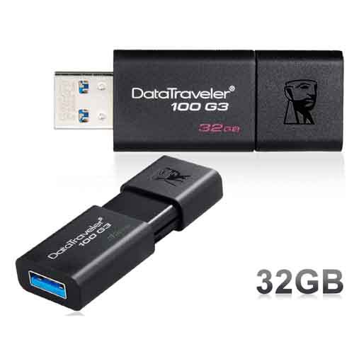 USB 3.0 32GB Kingston DataTraveler 100 -DT100G3/32GB- Bảo Hành 5 Năm- Hàng Chính Hãng