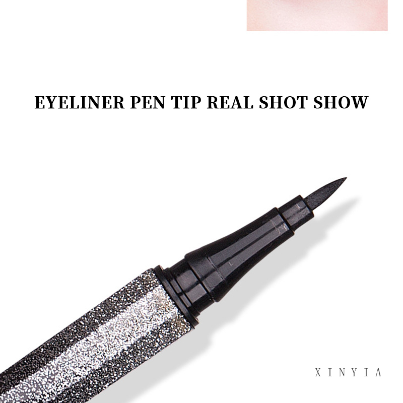 Bút kẻ mắt nhanh khô chống thấm nước không nhòe thiết kế vỏ lấp lánh ánh sao xinh xắn cao cấp