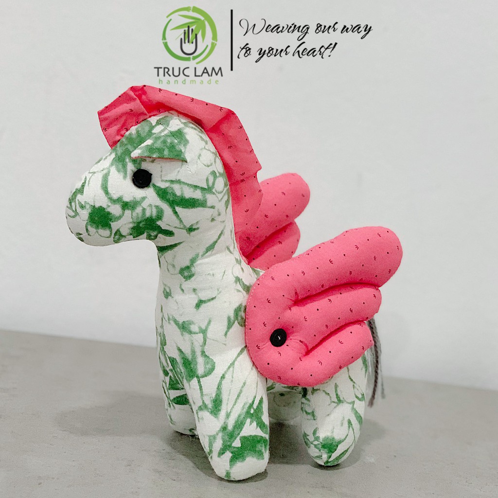 Đồ Chơi Cho Bé Thú Nhồi Bông Hình Con Ngựa Pony Vải Hoa Bông Gòn Cao Cấp P1 – Trúc Lâm Handmade
