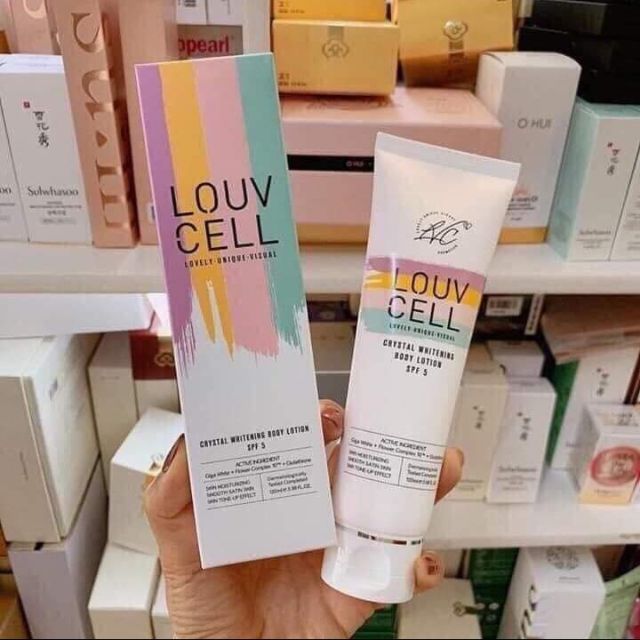  Sữa dưỡng trắng da body Louv Cell Hàn Quốc (Tuýp 120ml)