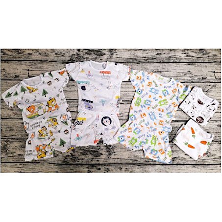 Bộ quần áo trẻ em Cotton giấy, Thông hơi Noubaby 2020