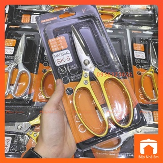 Kéo Nhật SK-5 Lưỡi Thép Cán Nhựa Đúc Size Nhỏ Và Lớn - Hàng Cao Cấp