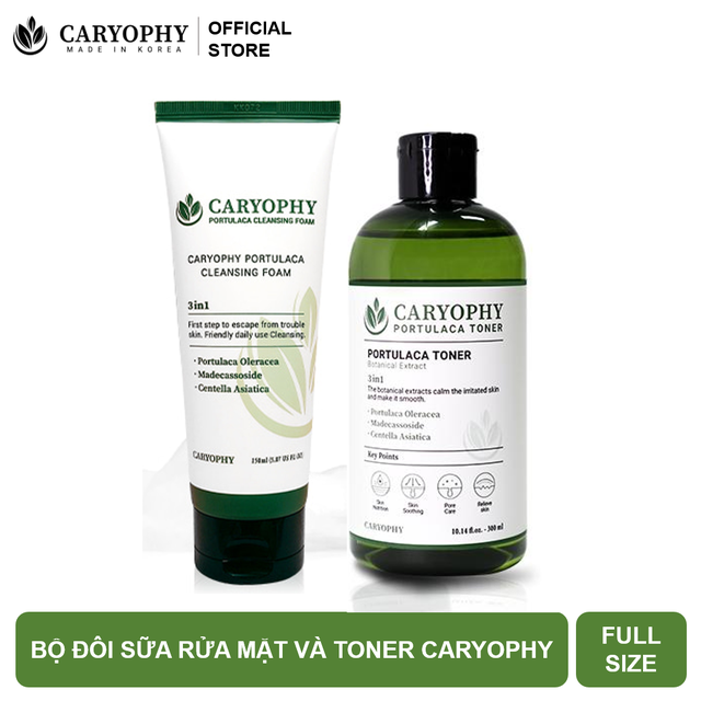 [Mã FMCGMALL -8% đơn 250K] Bộ đôi sữa rửa mặt Caryophy 150ml và nước hoa hồng Caryophy 300ml | BigBuy360 - bigbuy360.vn