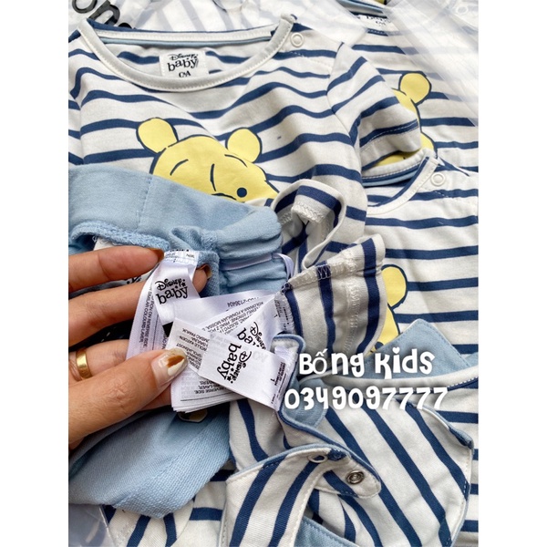 Bộ Hè Bé Trai Gấu Pooh Kẻ Ngang C&amp;A