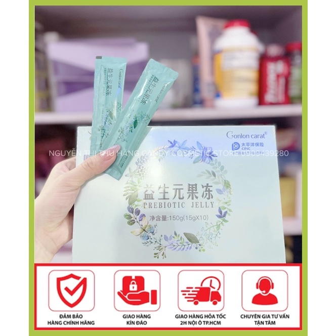 Thạch Thải Mỡ Trang Nemo, Thạch Giảm Cân Xanh Jelly - Hộp 10 Gói