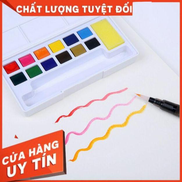 Bộ 12 màu nước Keep Smilling (kèm cọ nước)