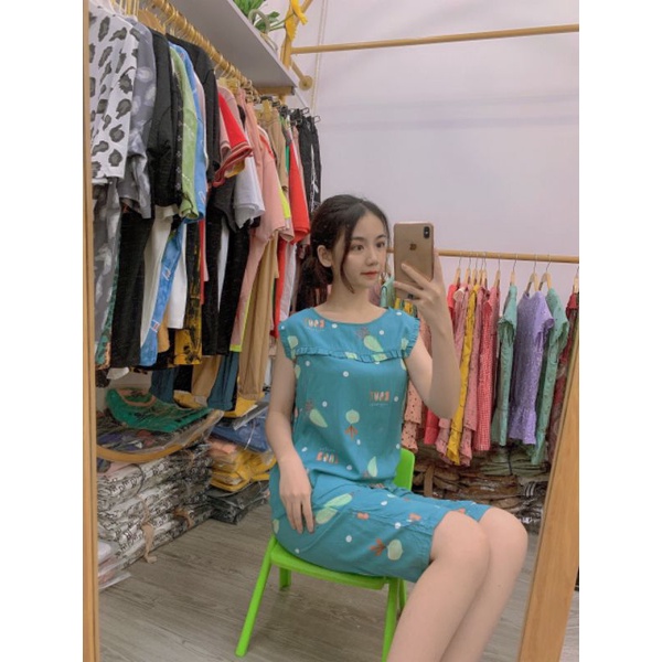 Bộ lanh lụa trẻ quần lửng