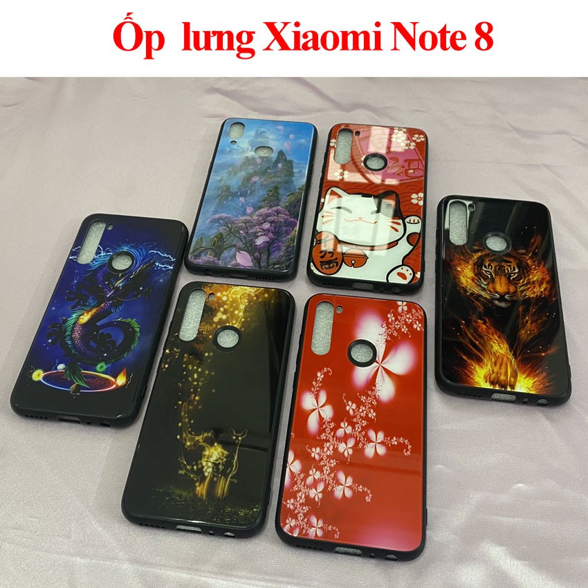 [Freeship] Ốp Lưng Xiaomi Redmi Note 8 - Ốp điện thoại Xiaomi Note 8 mặt lưng in hoa 3D đẹp sang trọng kính chống trầy