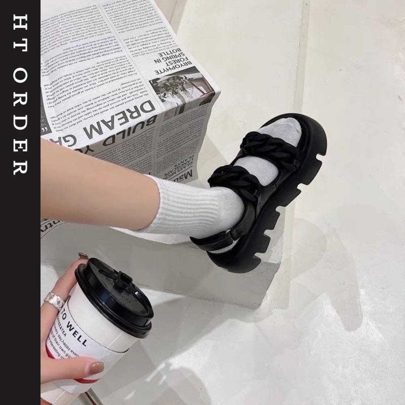 ORDER- Sandal Đế Cao Phối Xích 3 Màu D20