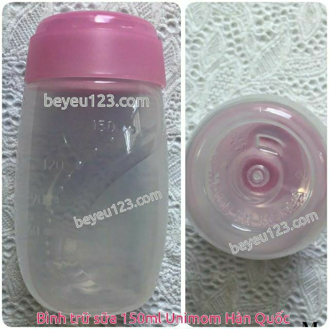 Lẻ 1 Bình trữ sữa mẹ 150ml Unimom - Hàn Quốc
