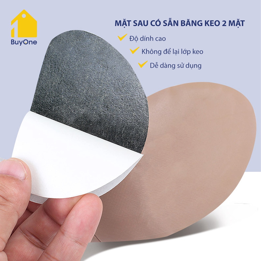 Cặp miếng dán đế giày chống trơn trượt, mòn đế dùng cho nam và nữ, cao su tiện lợi tự dính chất lượng cao - BOPK270