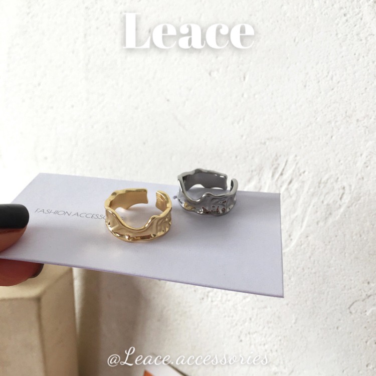 Nhẫn hở hình học độc đáo phong cách cá tính R023,024 Leace.accessories