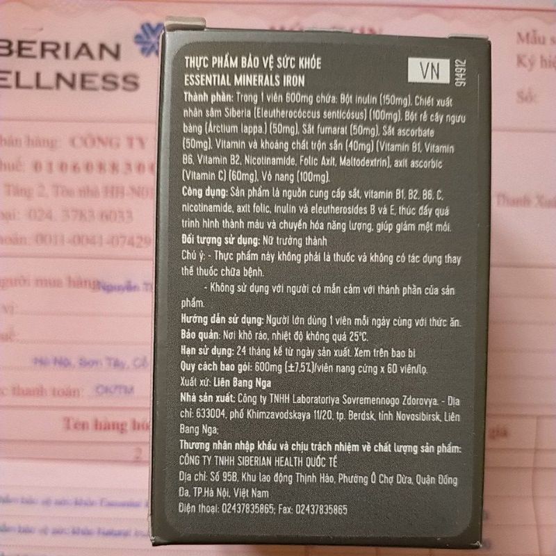 (SẴN) VIÊN UỐNG BỔ SUNG SẮT HỮU CƠ MINERALS IRON | BigBuy360 - bigbuy360.vn