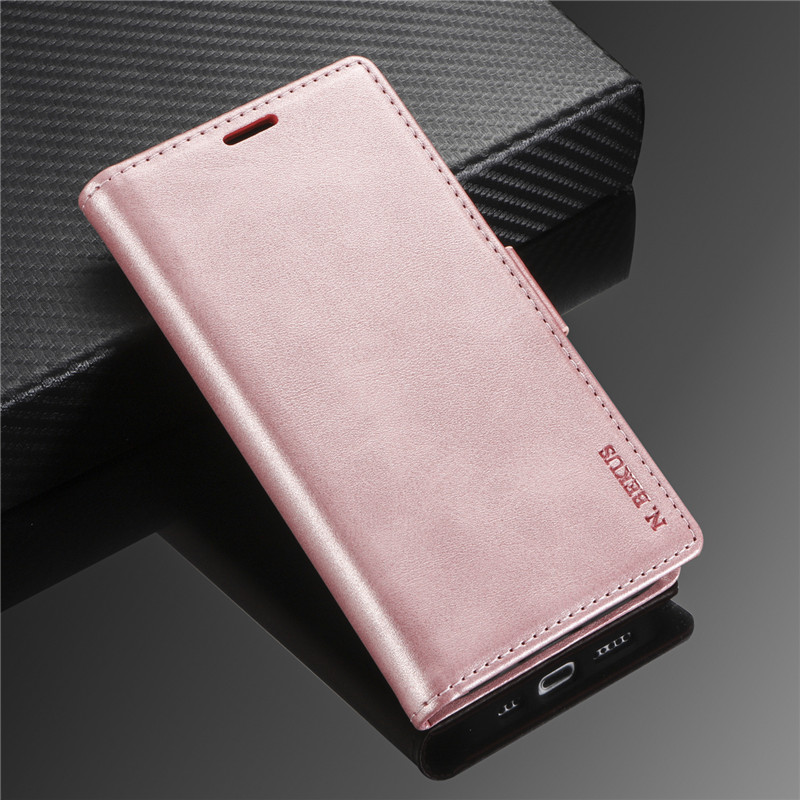 Bao da điện thoại kiểu ví gập đựng thẻ cổ điển tùy chọn cho Samsung Note 20 Ultra 10 Plus 9 8 Note 10 Lite S10 Lite