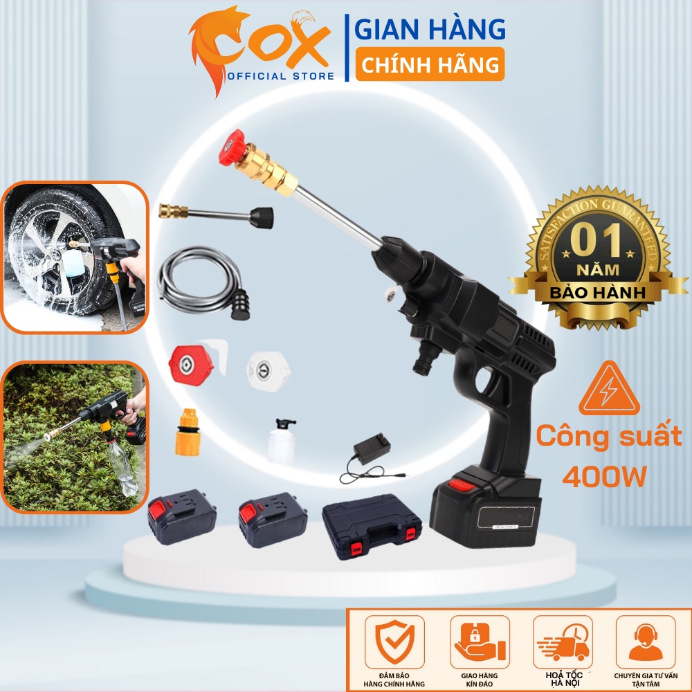 Máy rửa xe mini cầm tay công suất lớn cực tốt để rửa xe, rất tiện lợi