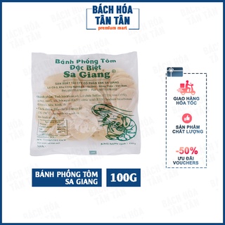 Bánh phồng tôm Sa Giang, bánh lớn, gói 100g