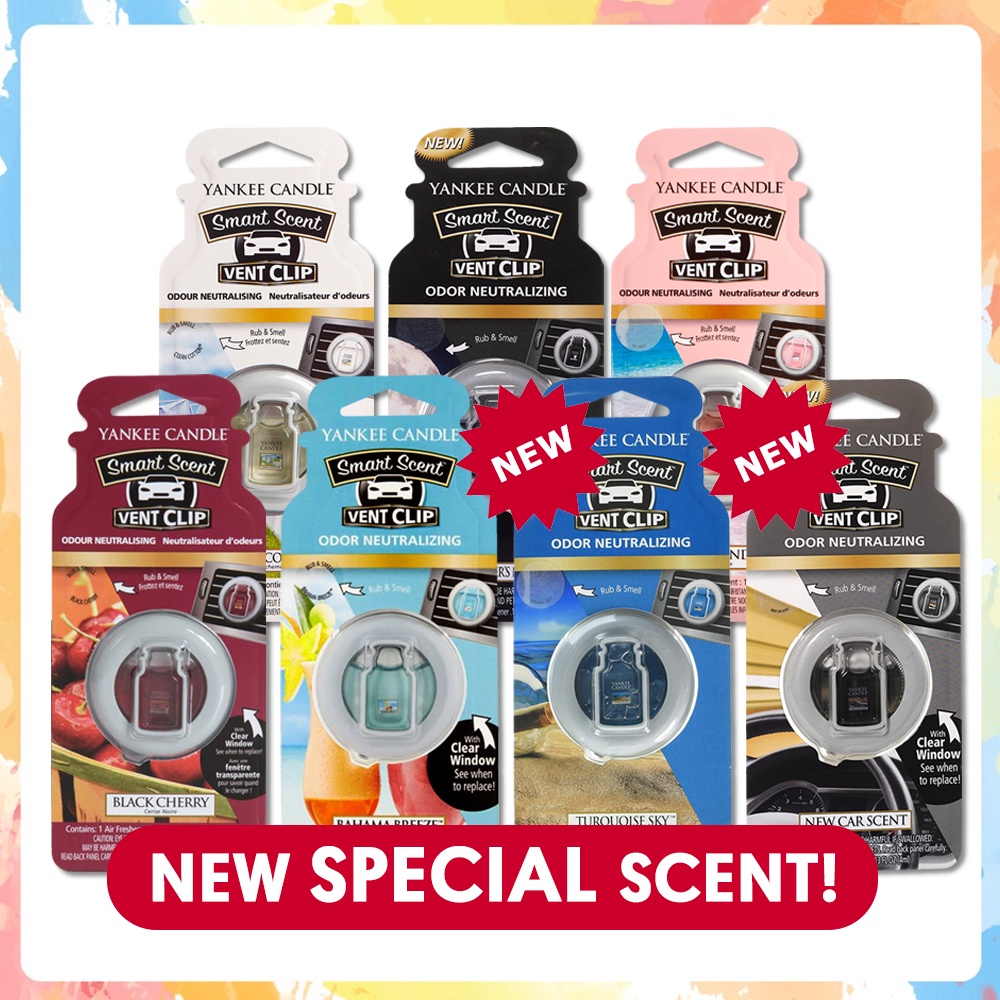 YANKEE CANDLE Yankee Kẹp Khuếch Tán Hương Thơm Thông Minh Cho Xe Hơi