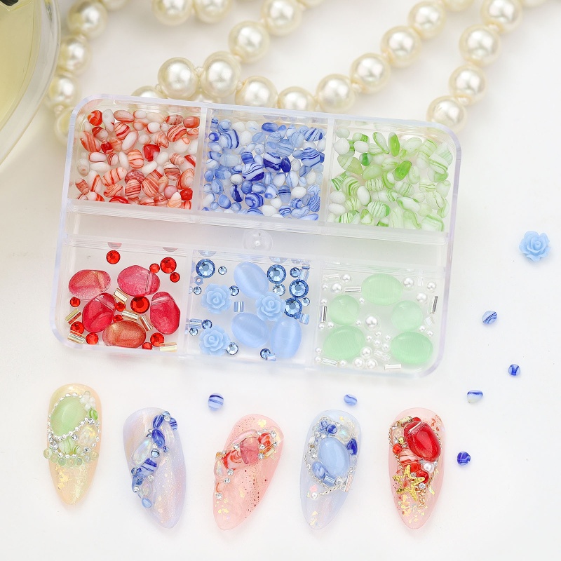Hạt Pha Lê 3D Lấp Lánh Trang Trí Móng Nghệ Thuật