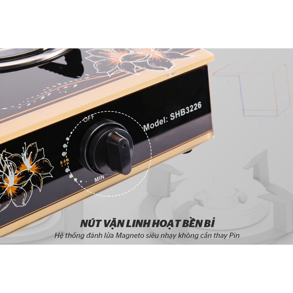 Bếp gas Sunhouse SHB3226