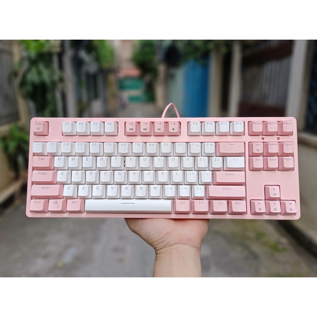 Bàn Phím cơ Edra Ek387L, huano switch, 2 phiên bản là EK387L led Rainbow và led 1 màu bảo hành 24 tháng