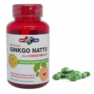 Premium Ginkgo Natto Plus Coenzyme Q10 – Hỗ trợ hoạt huyết dưỡng não (120 viên)
