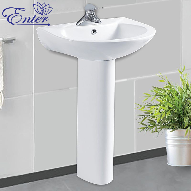 Chậu lavabo chân đứng men sứ cao cấp