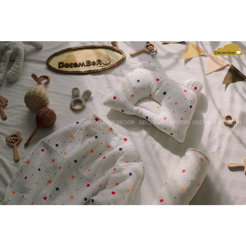 GỐI XÔ HÀN QUỐC CHO BÉ HOẠ TIẾT VẨY SƠN