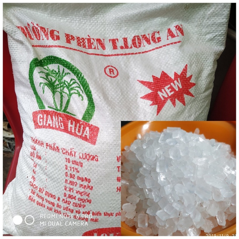Đường phèn viên nhỏ Long An gói