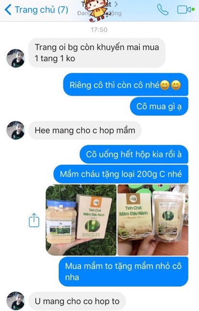 Mầm đậu nành tiến hạnh