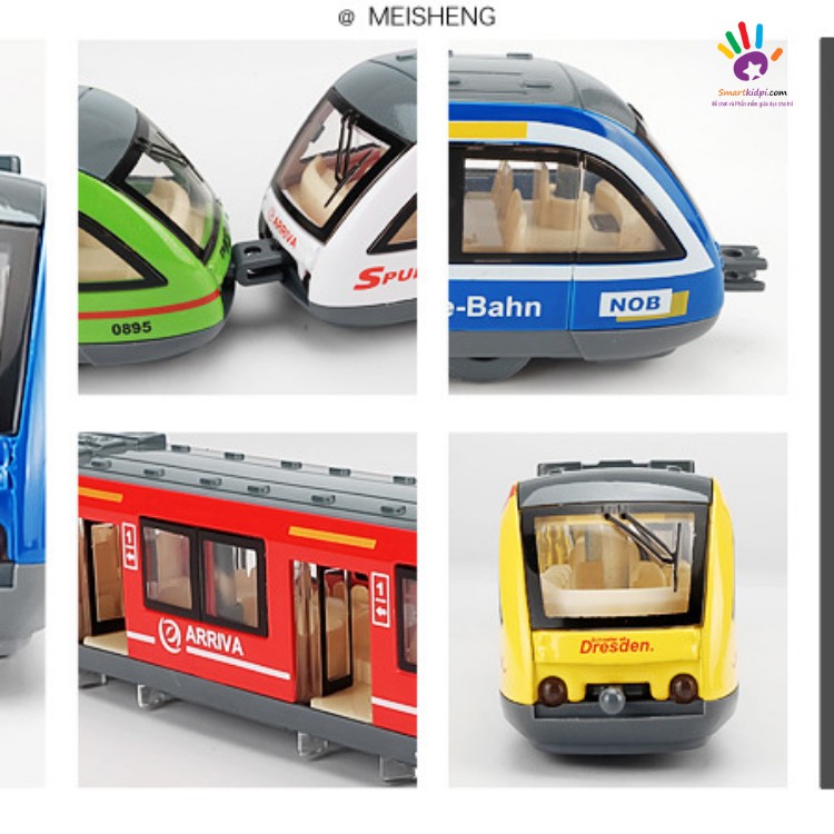 Đồ chơi Mô hình tàu điện ngầm kim loại có thể mở cửa